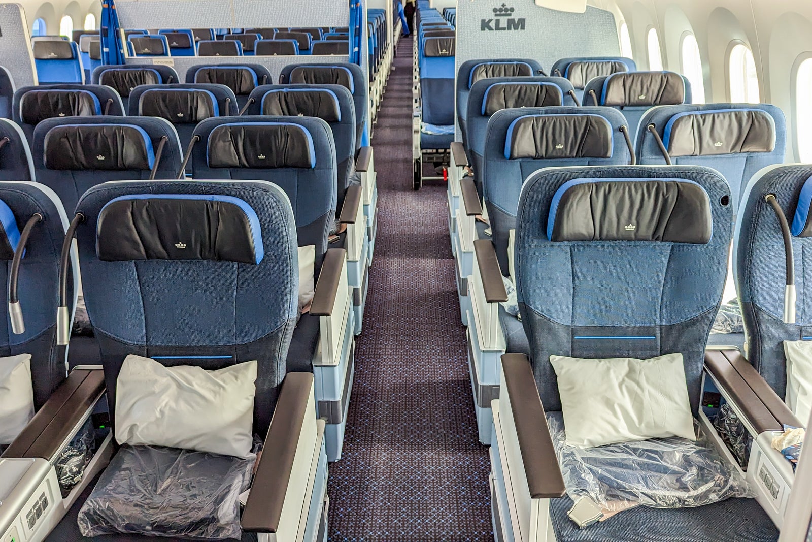 KLM premium economy cabin