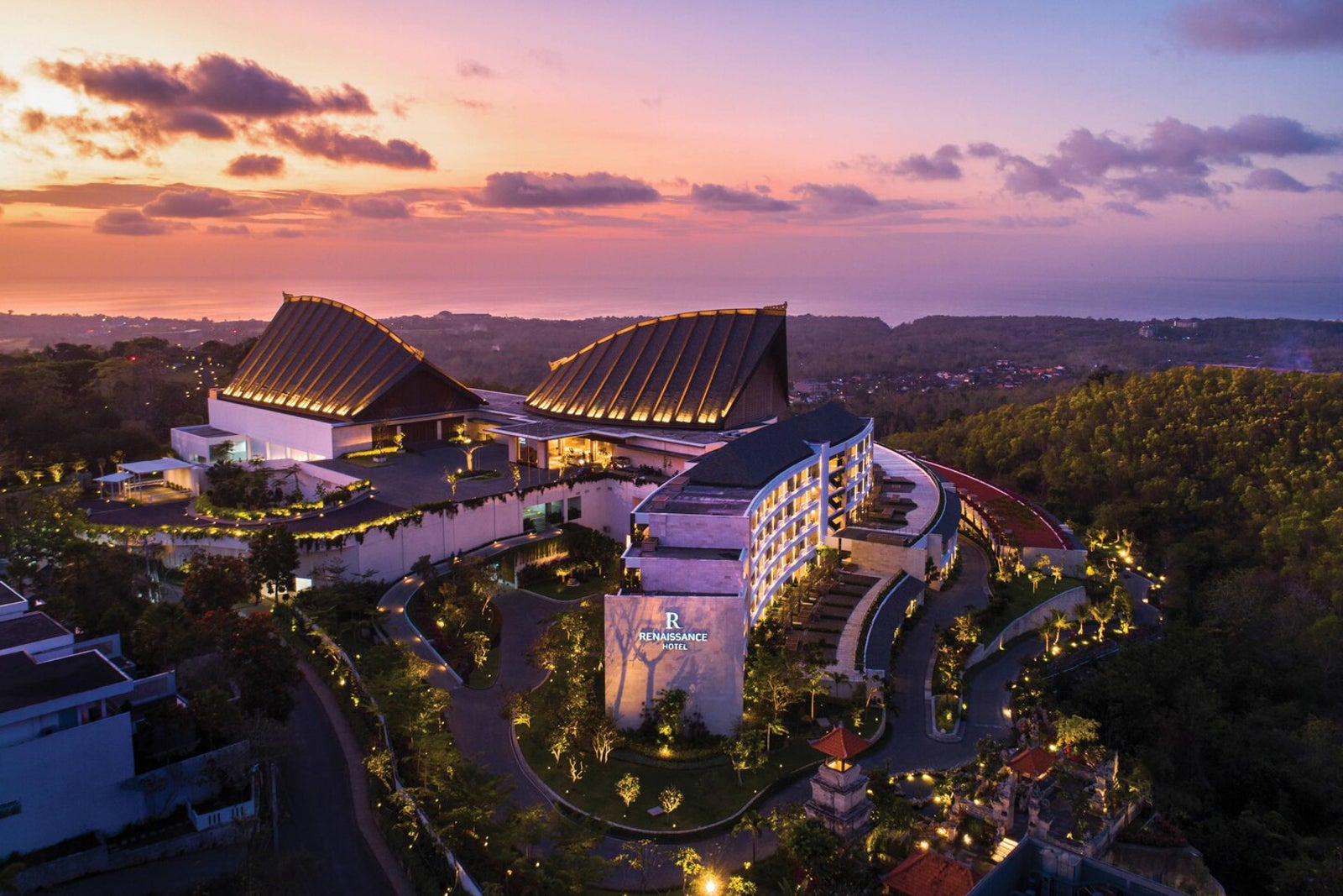 aerial view of Renaissance Bali Uluwatu Resort