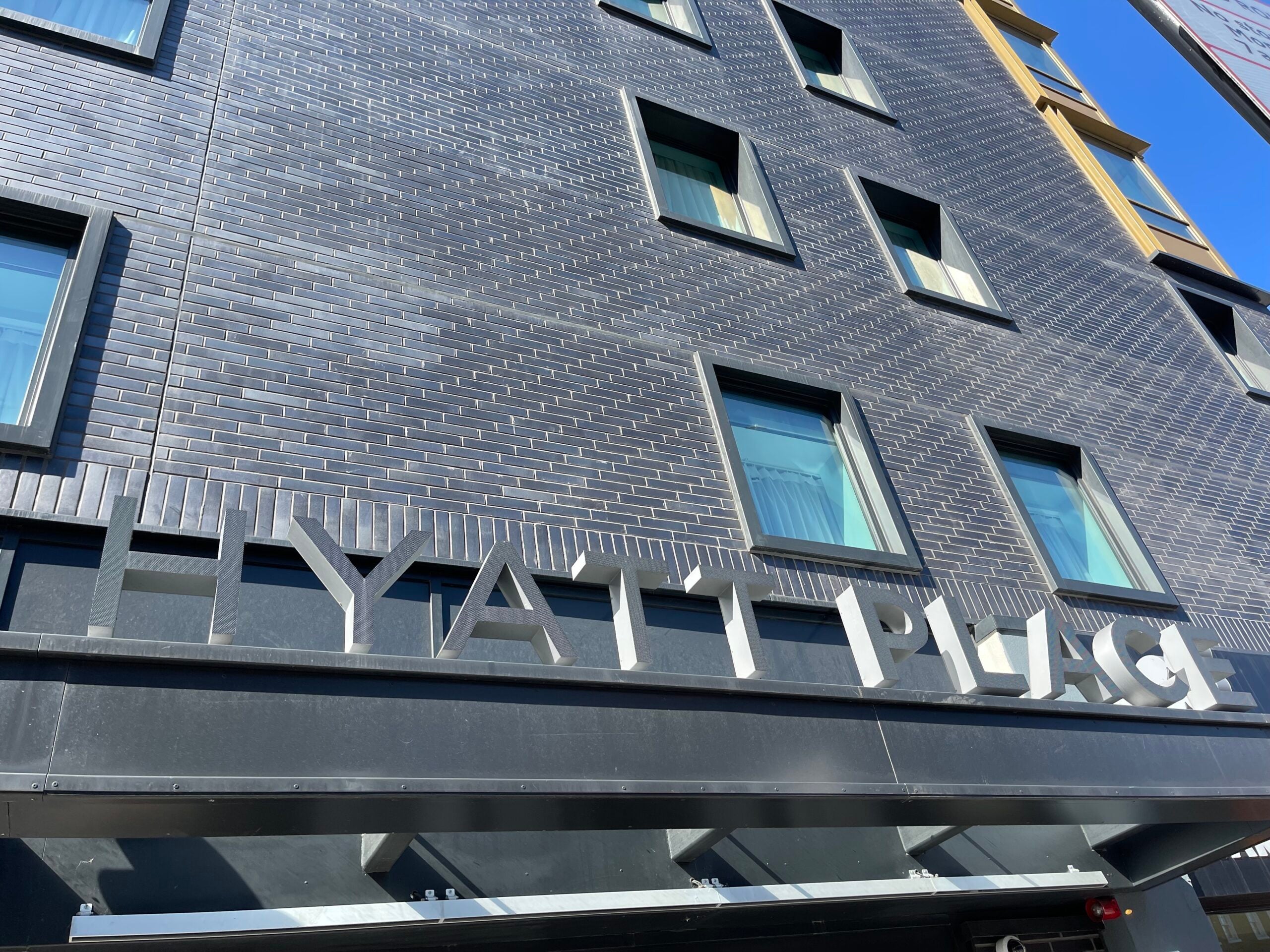 Hyatt Place London East signage