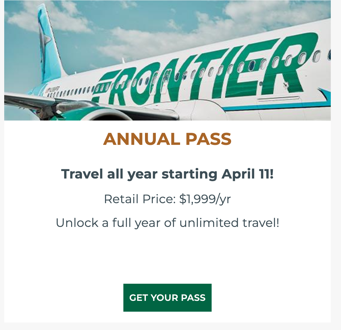 annual pass ad