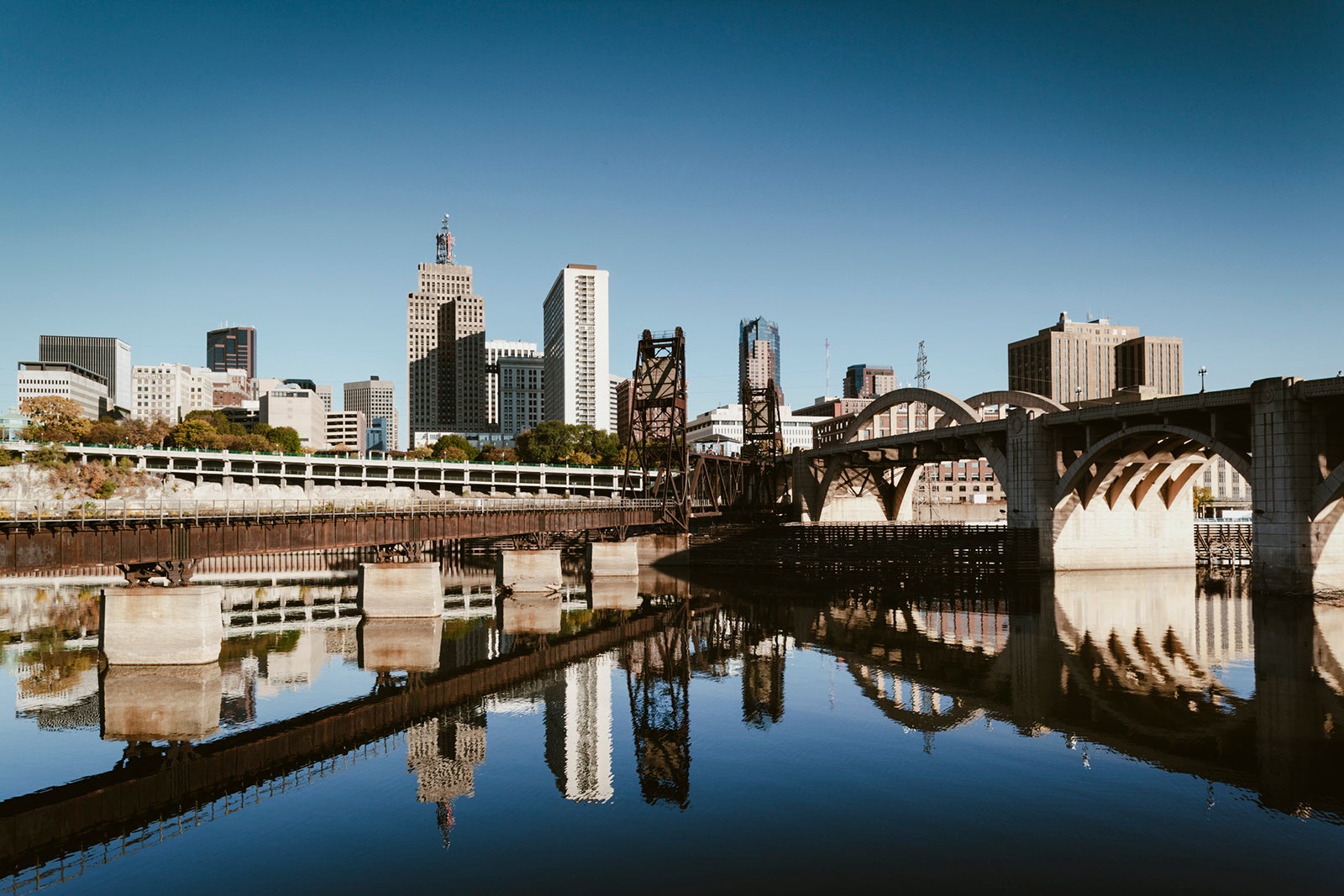 Skyline view from water
