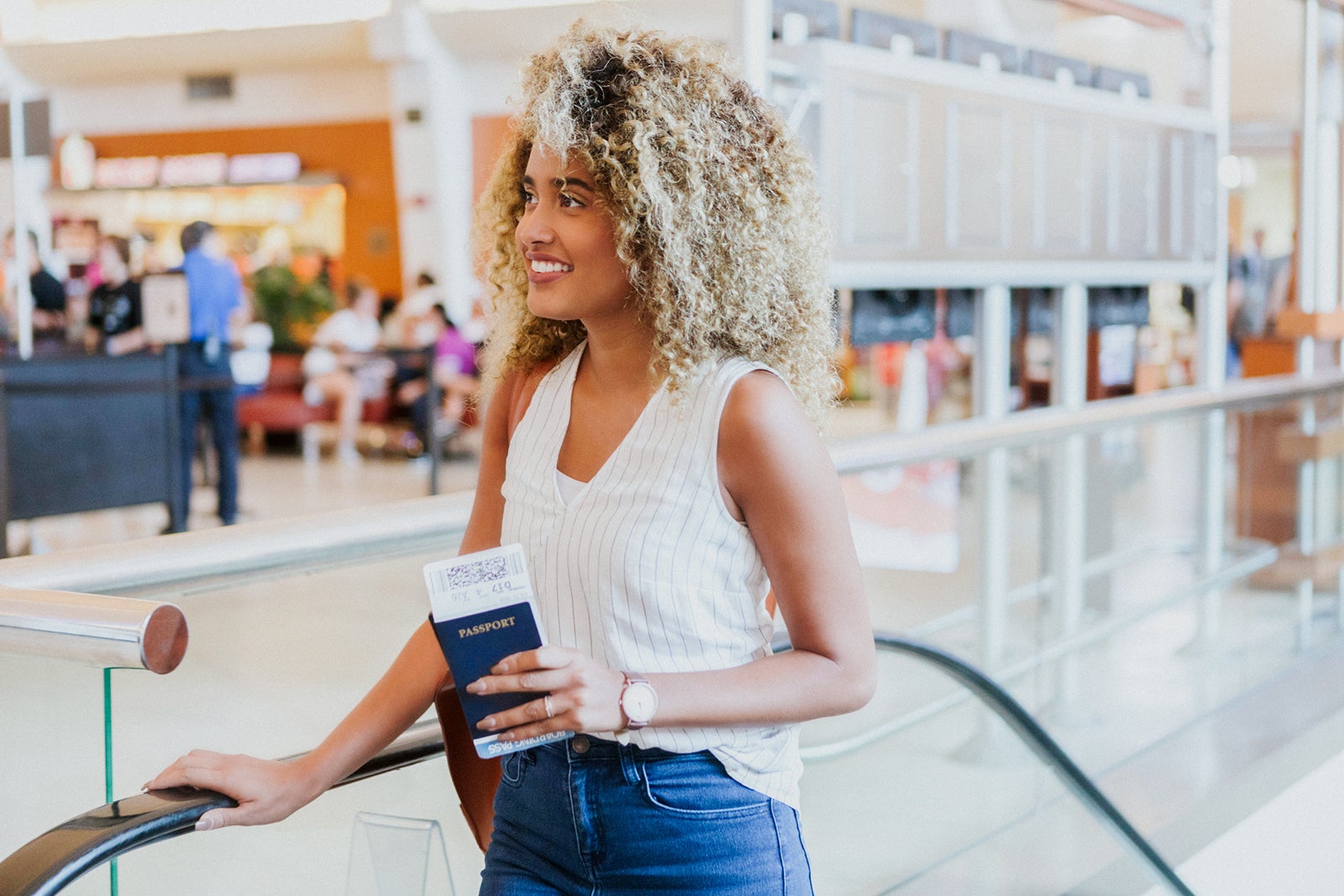 Woman at the airport