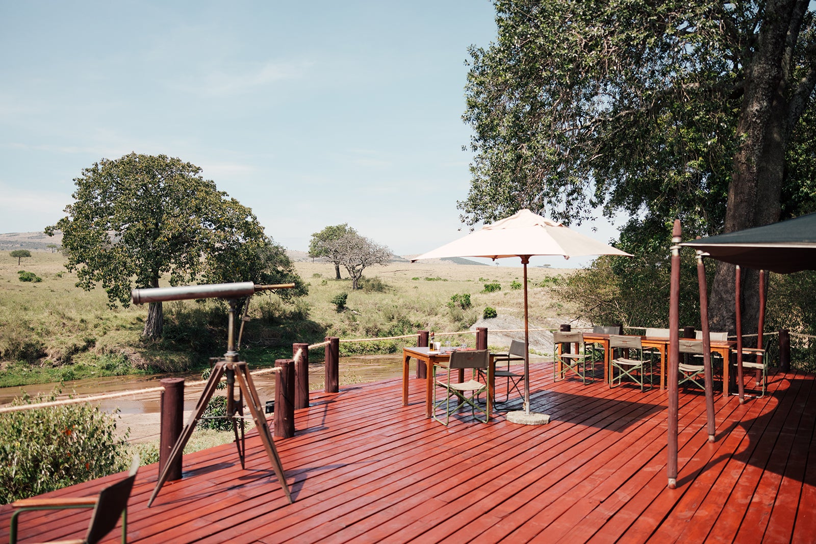 Overlooking the Sand River in Kenya's Masai Mara.