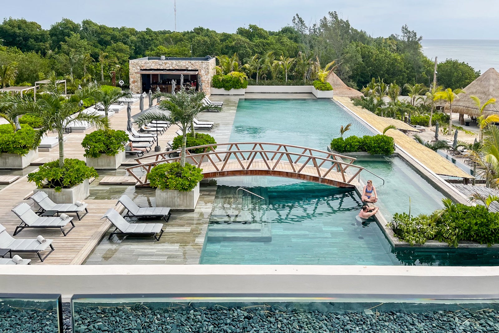One of the rooftop pools at Secrets Impression Moxche Playa del Carmen.