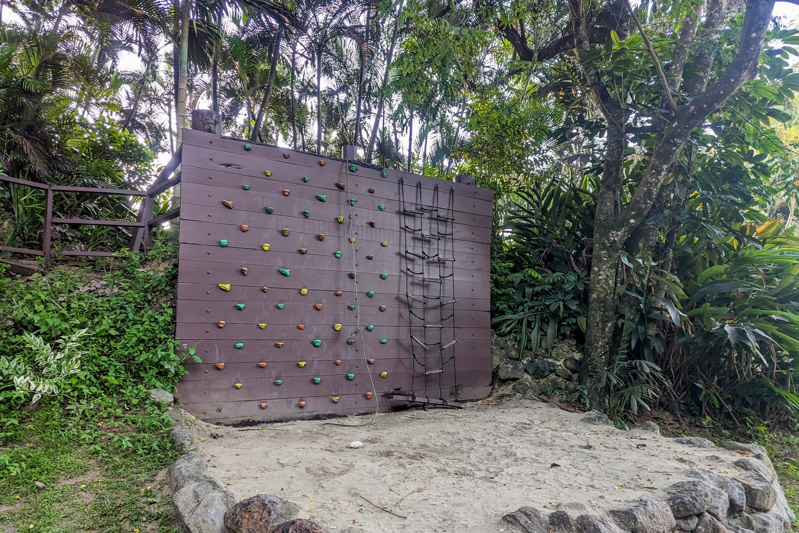 Kid's climbing wall at Nanuku Resort Fiji