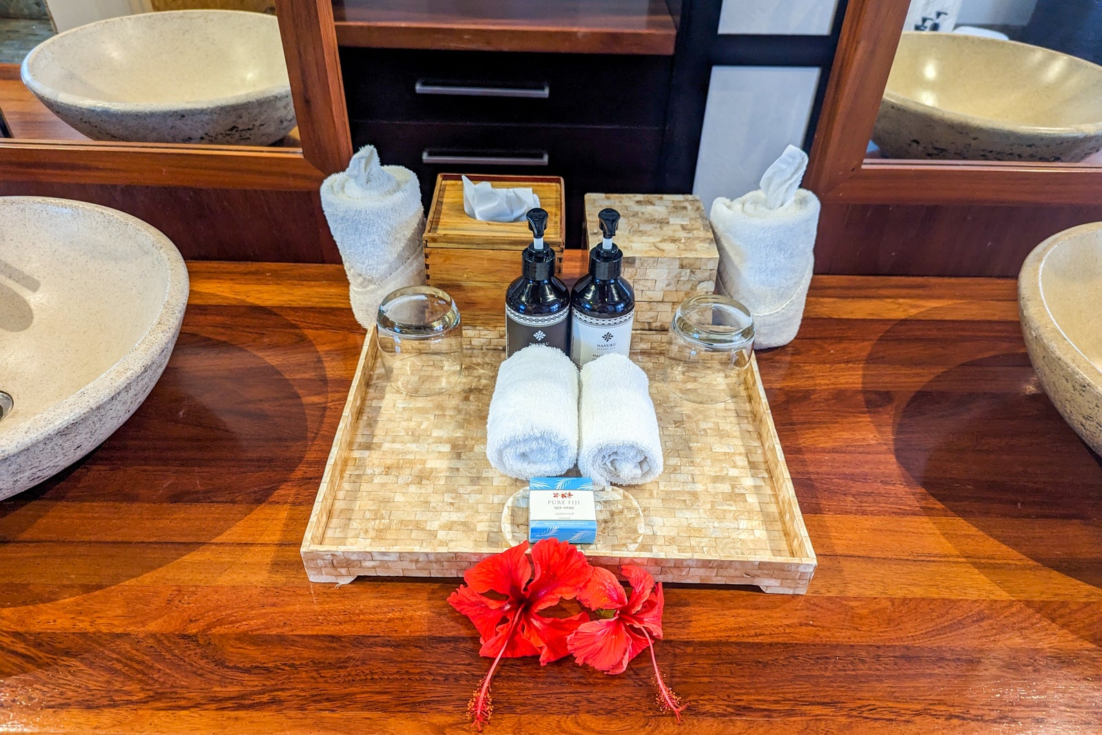 Nanuku Resort Fiji suite bathroom amenities