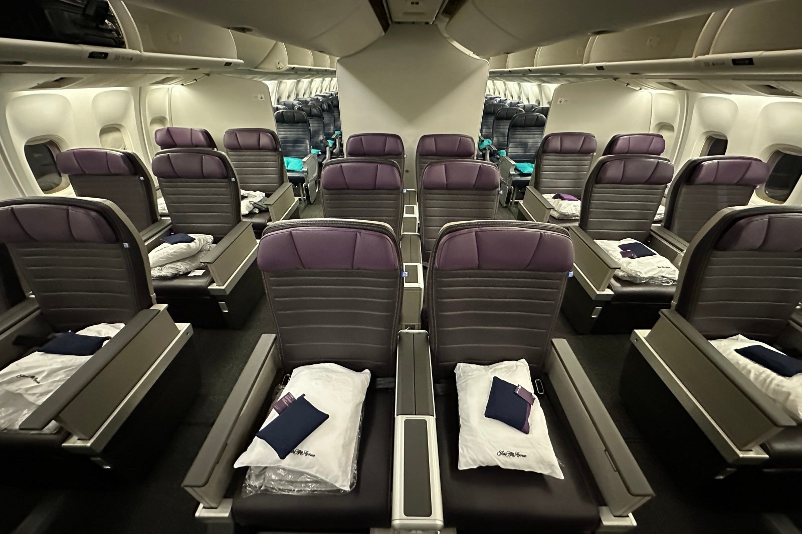 United's Premium Plus cabin on a Boeing 767-300ER