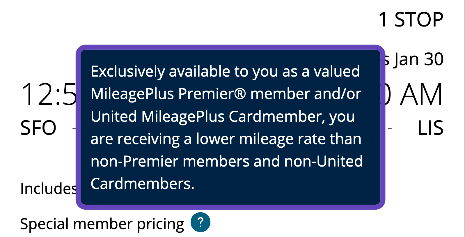 Special member pricing United