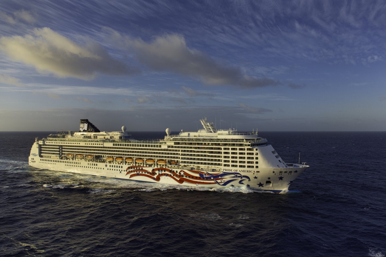 Pride of America cruise ship in the ocean