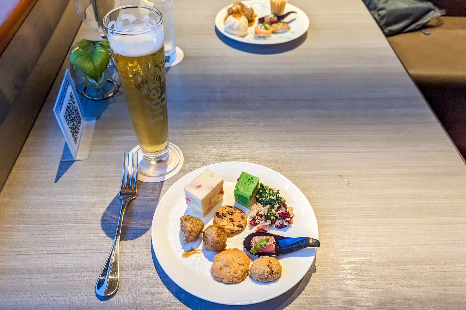 Food at the Executive Lounge in the Holiday Inn Singapore Atrium