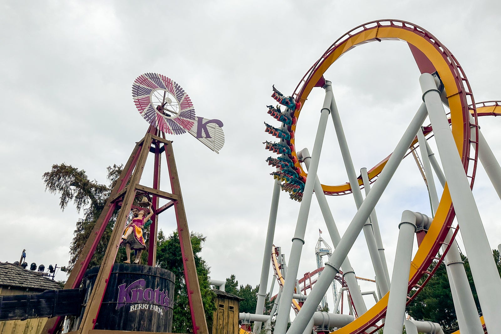 Roller coaster at Knott's Berry Farm in California
