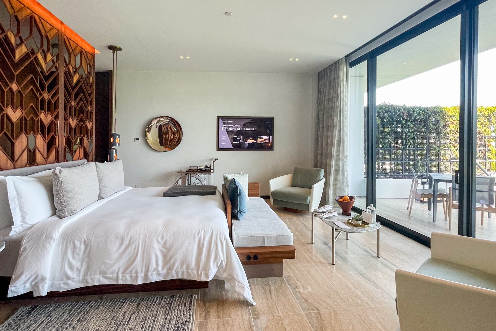 Grand Luxe bedroom/living area at The St. Regis Kanai Resort, Riviera Maya