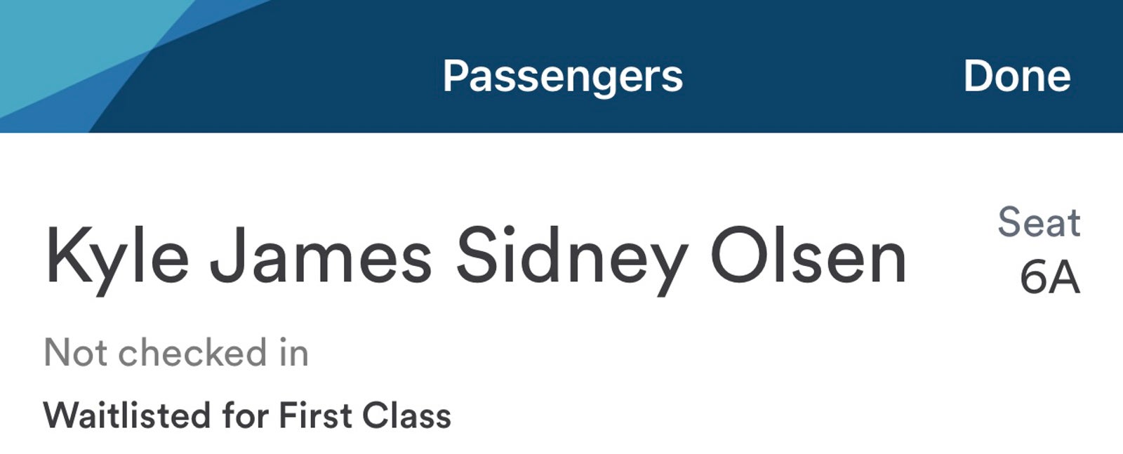 Waitlisted for first class Alaska Airlines