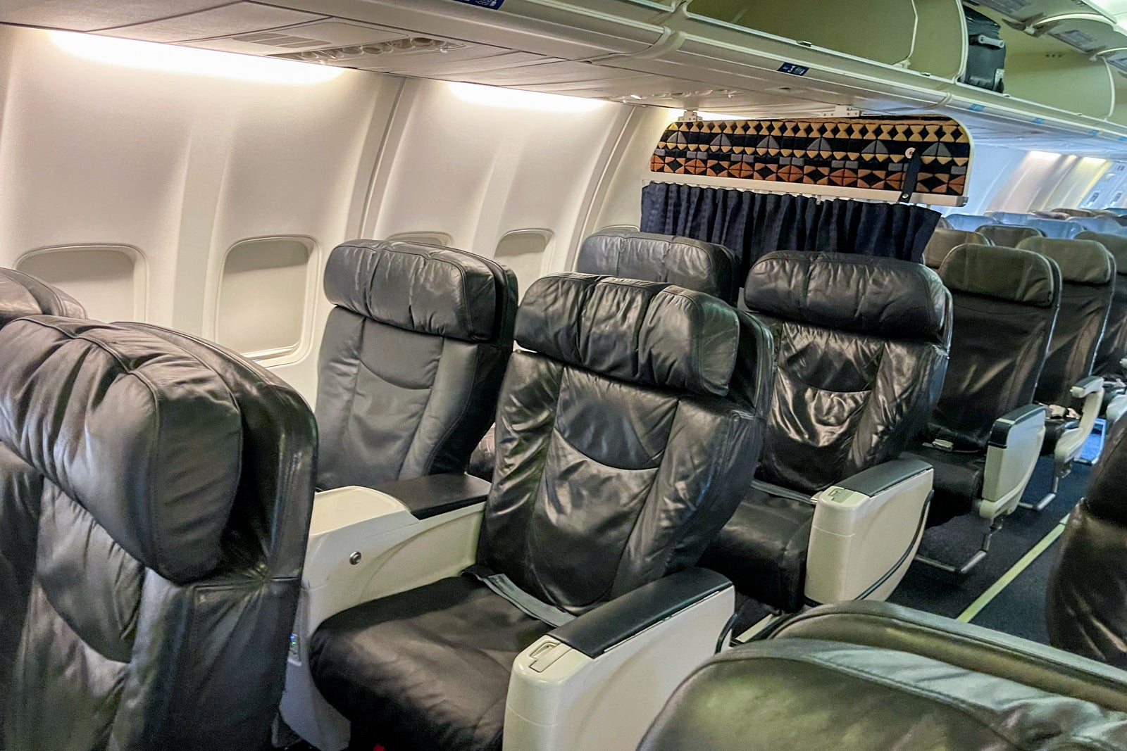 Alaska Airlines first class on the Boeing 737-800