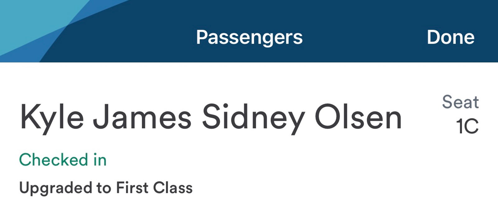 Confirmed in first class Alaska Airlines