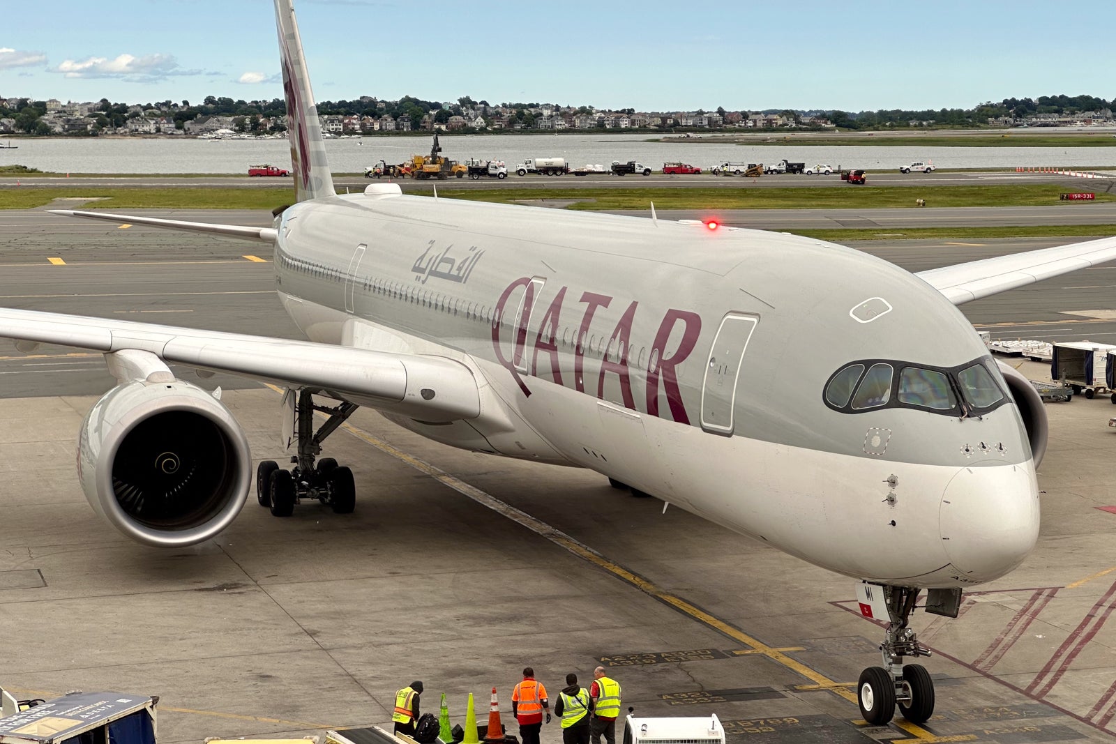 Qatar Airbus A350-900 Boston