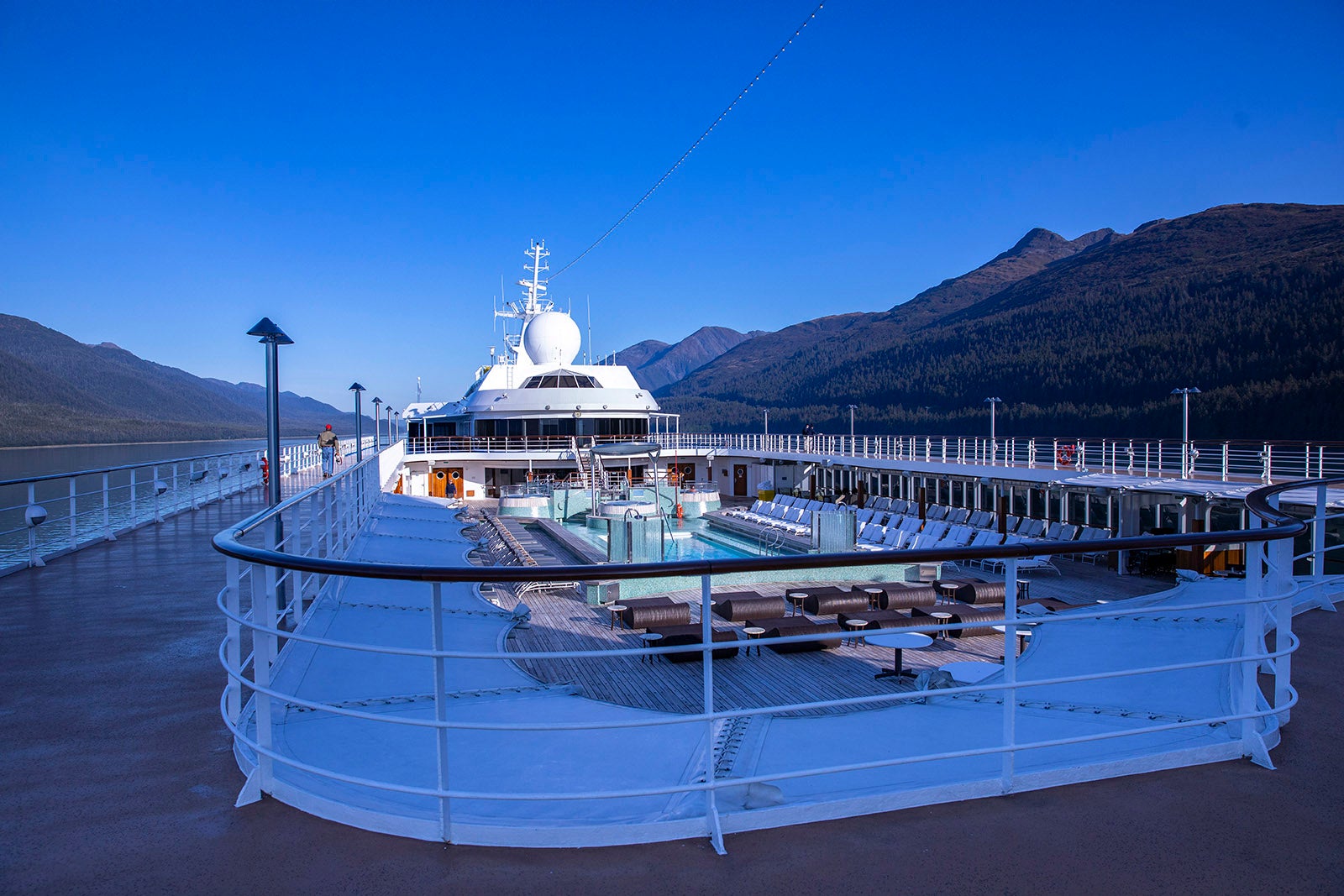 Regent Seven Seas cruise ship in Juneau, Alaska.