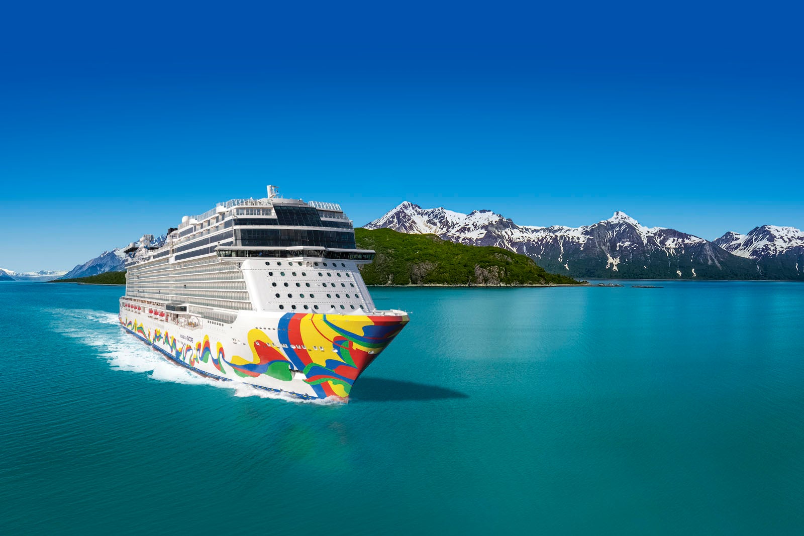 Norwegian Encore cruise ship in Alaska