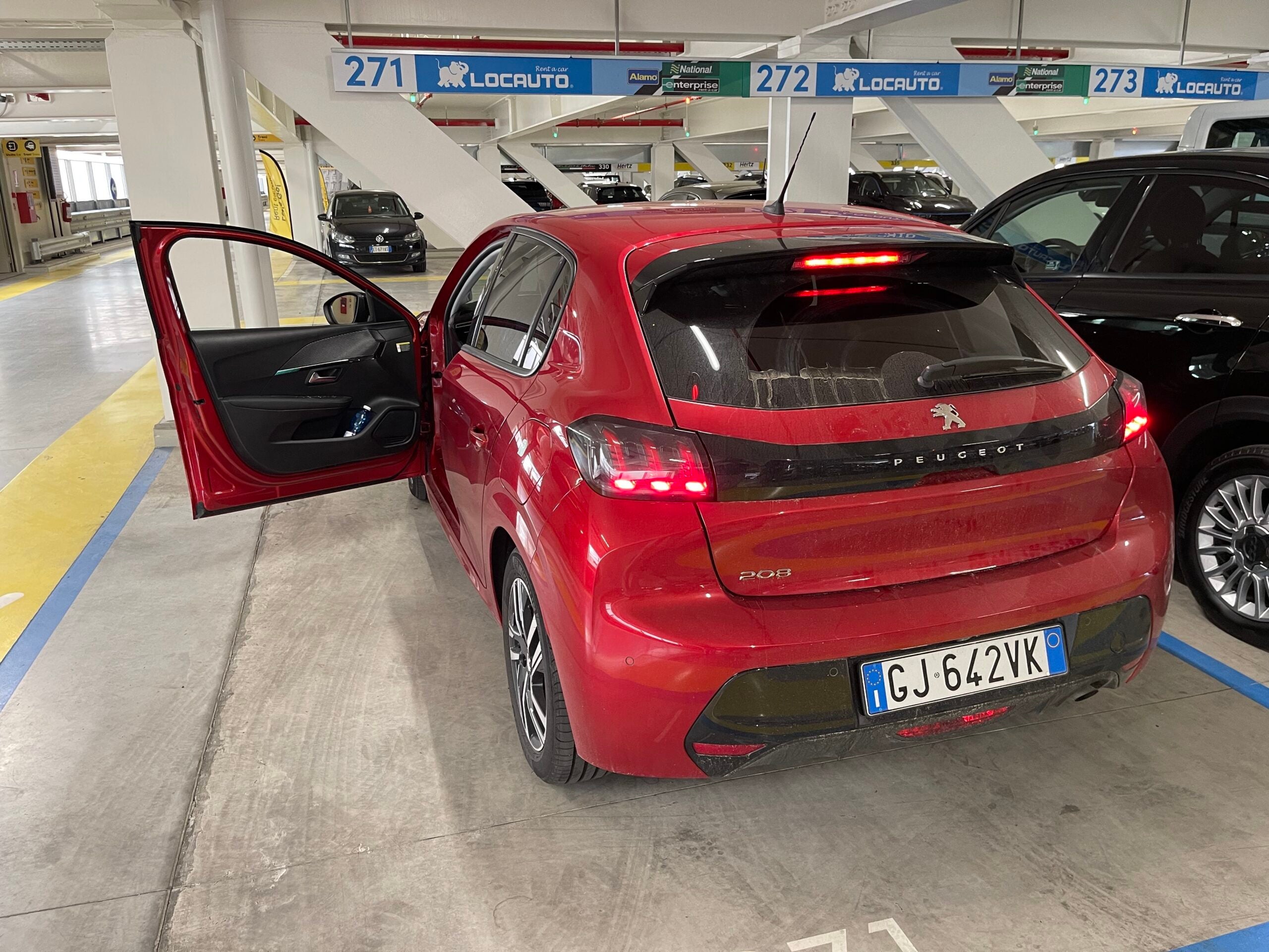 Peugeot National rental car in Rome