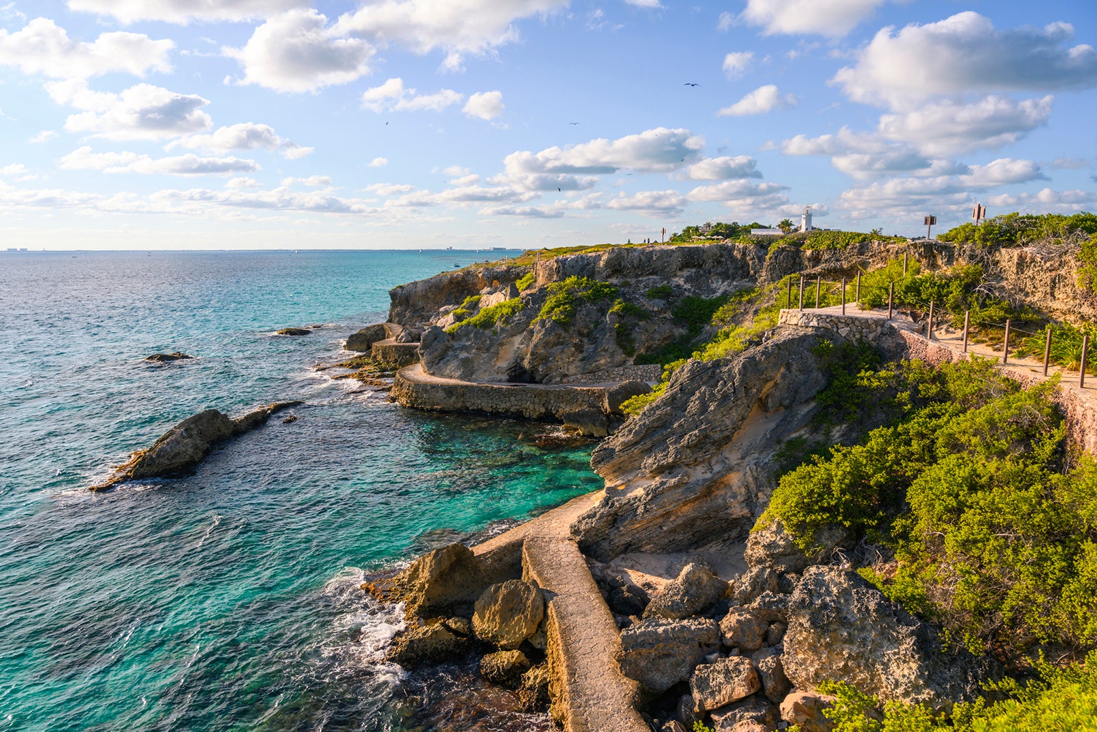 The cliffs on Punta Sur in Cancun, Mexico