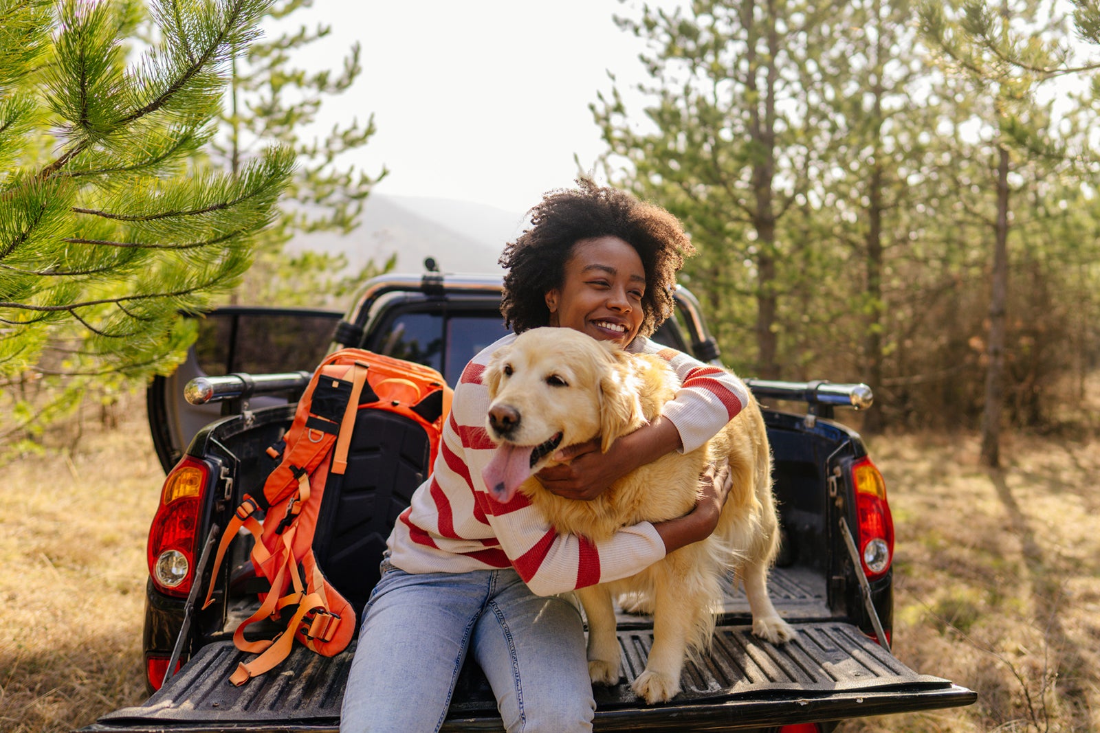 Woman with dog