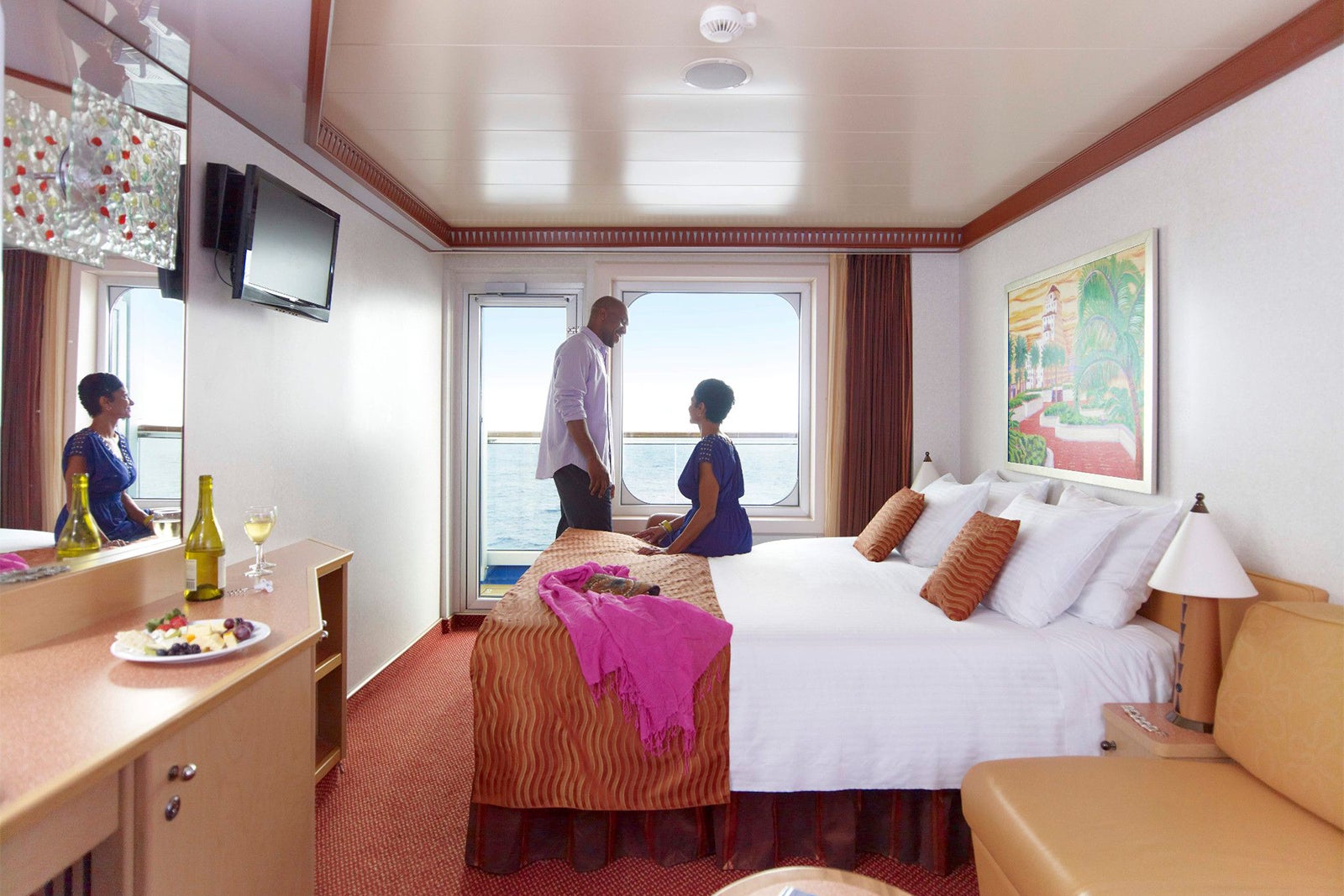 Couple in Carnival Dream cabin