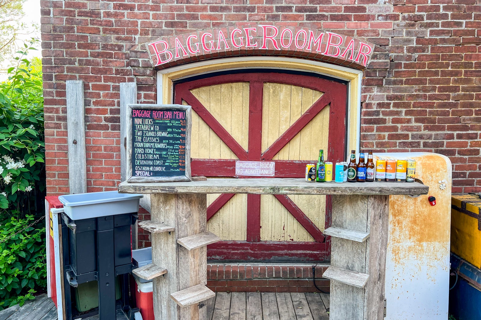 The Baggage Room Bar at the Train Station Inn in Tatamagouche, Nova Scotia