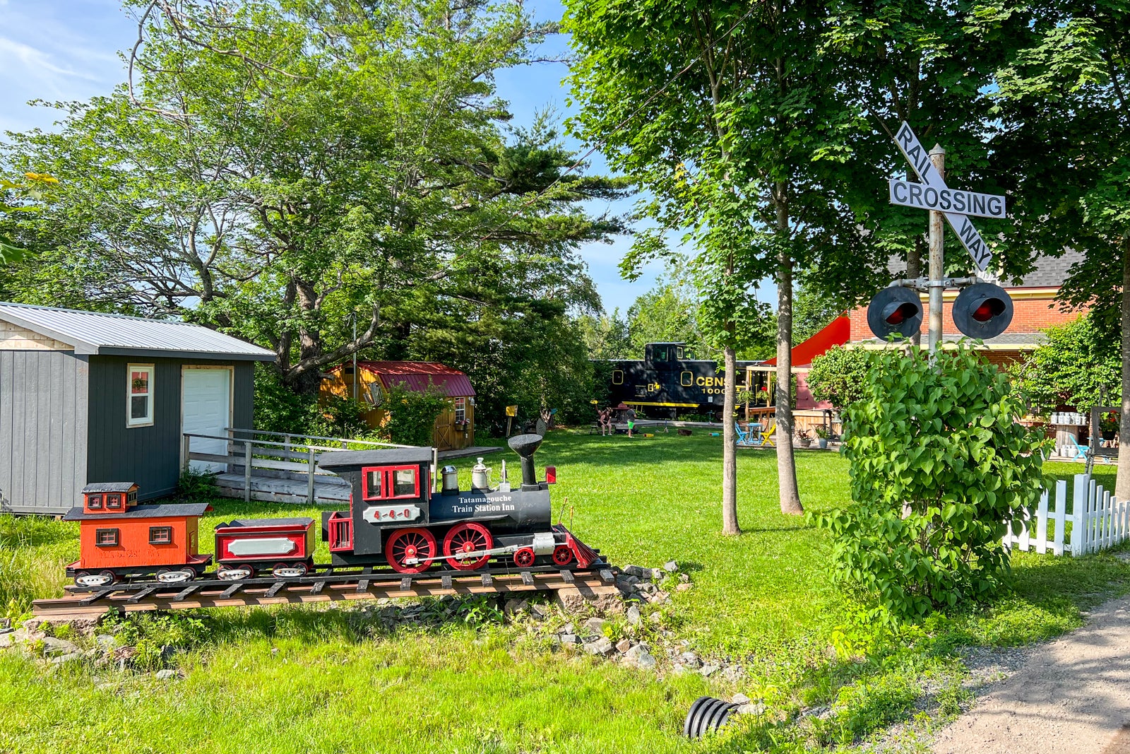 The model train at the Train Station Inn in Tatamagouche, Nova Scotia