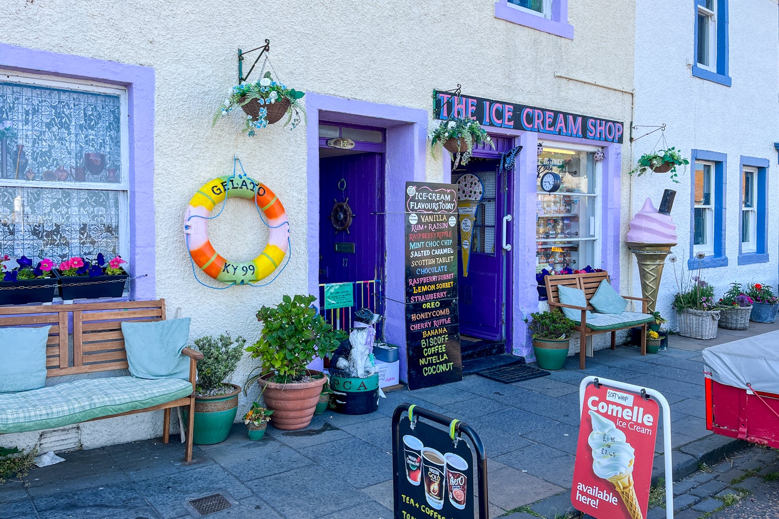 Ice Cream shop along Fife Coastal Route