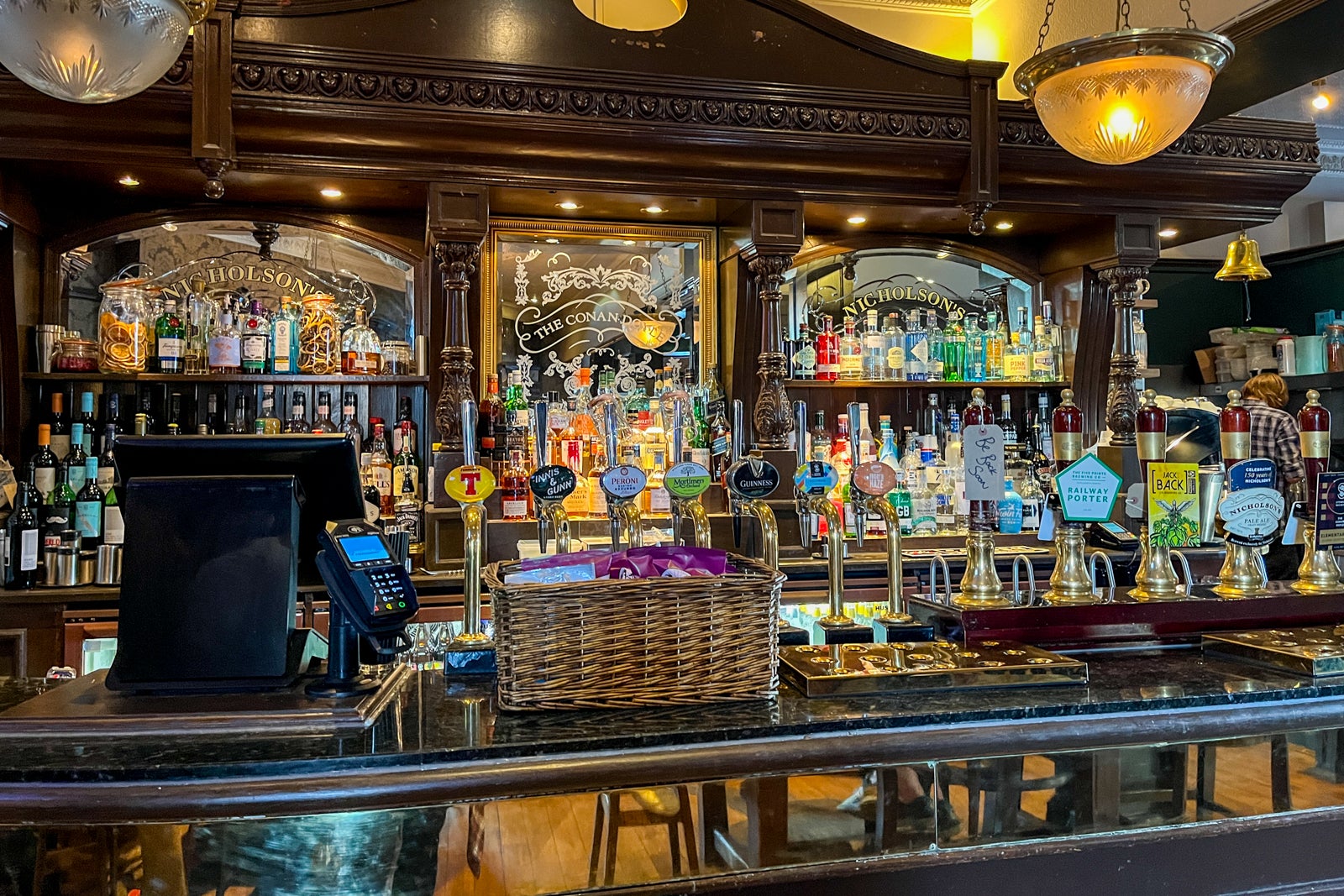 Inside The Conan Doyle pub Edinburgh Scotland