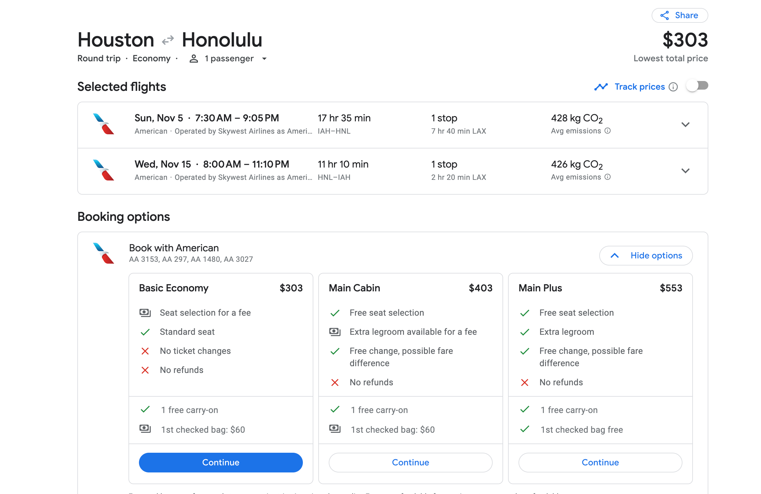 Flights from Houston to Honolulu Hawaii