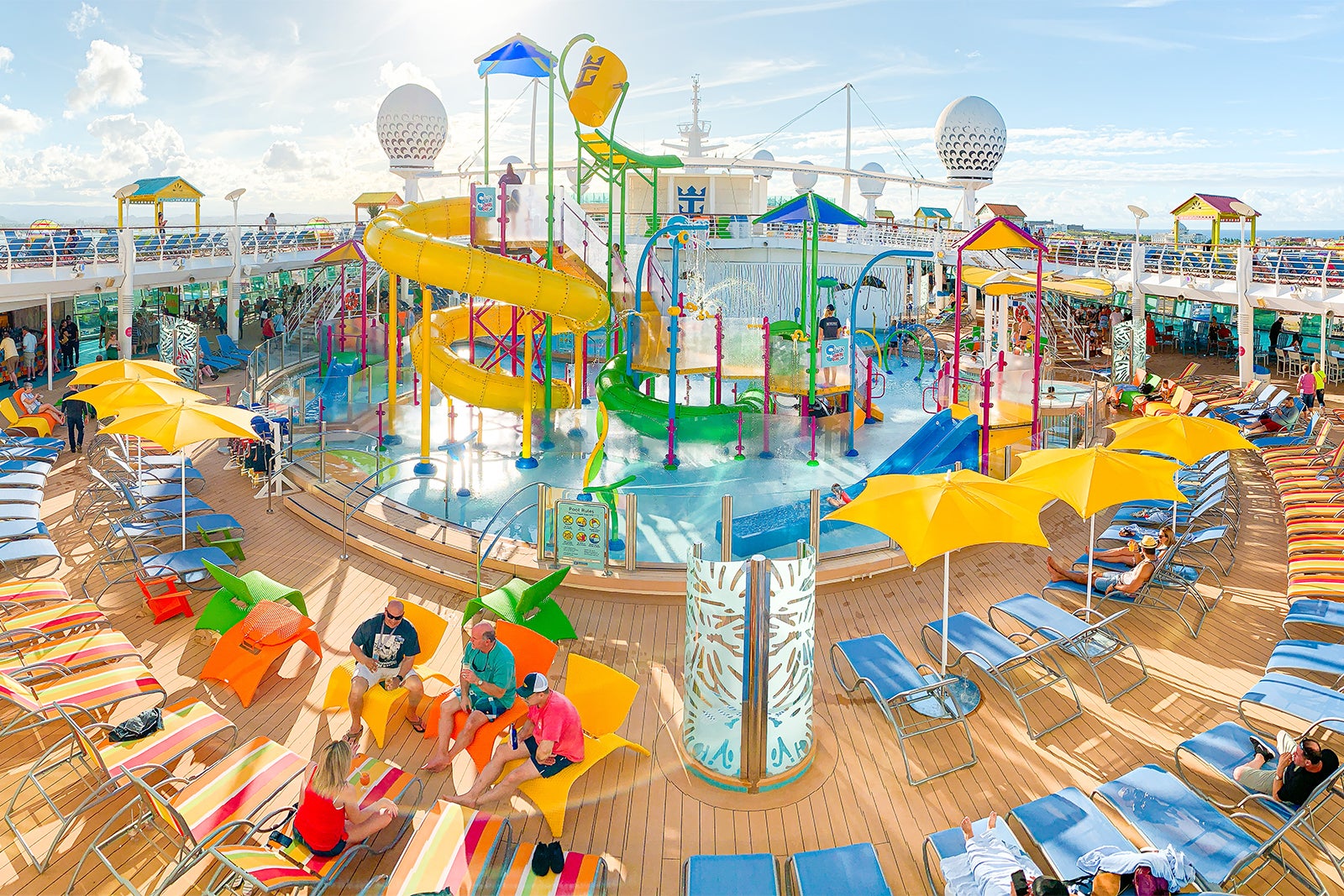 Little kids water play area on Royal Caribbean cruise ship