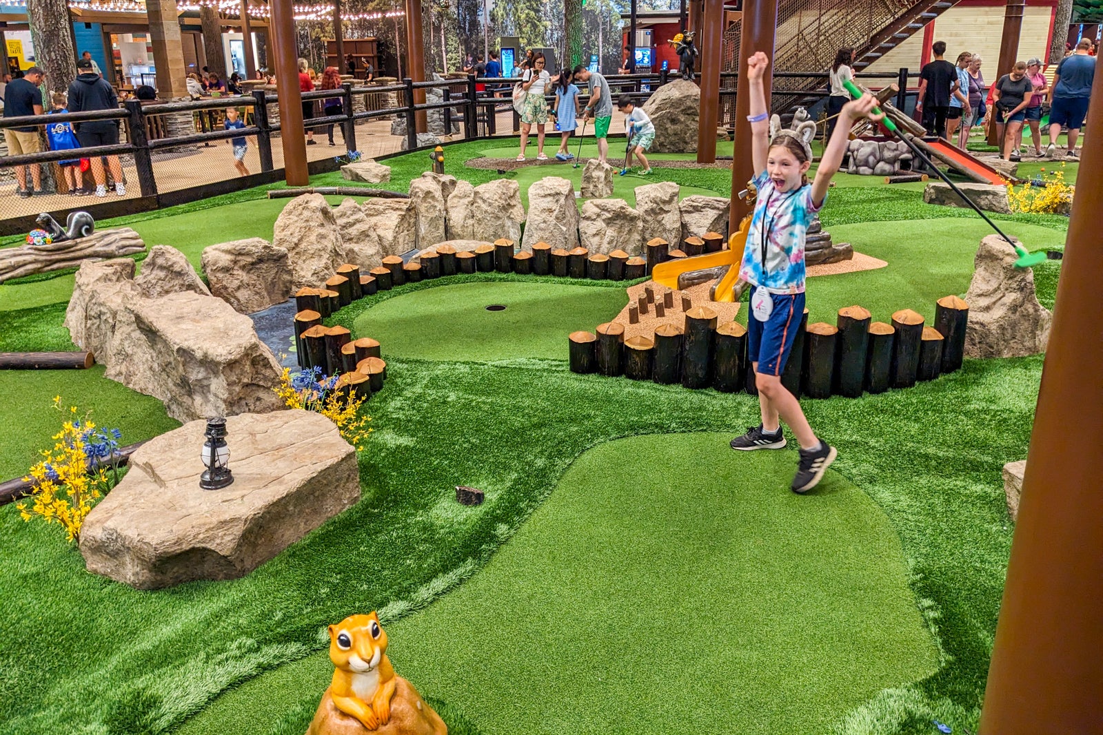 Mini-golf at Great Wolf Lodge Maryland