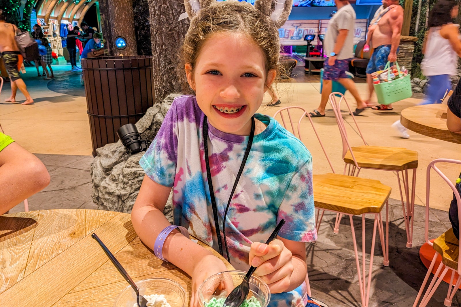 Girl eating ice cream