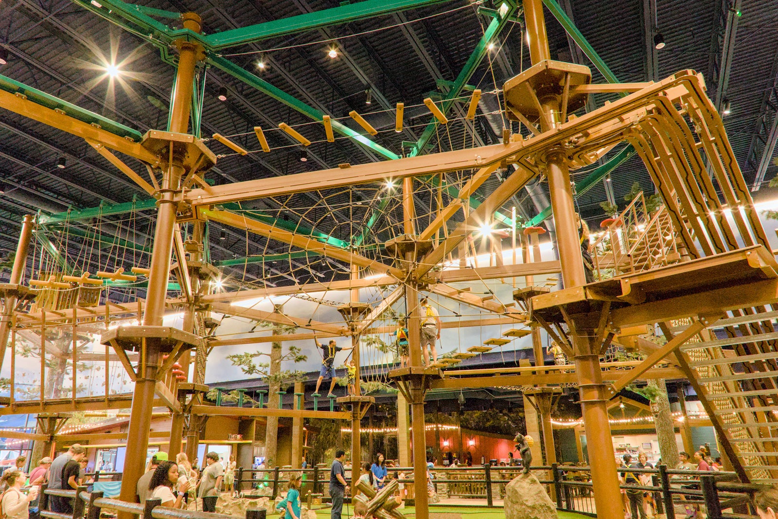 Ropes course at Great Wolf Lodge Maryland