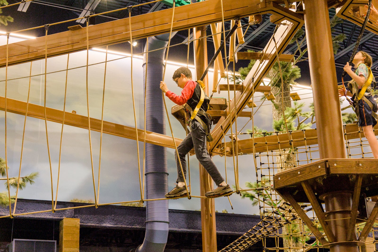 Ropes course at Great Wolf Lodge Maryland