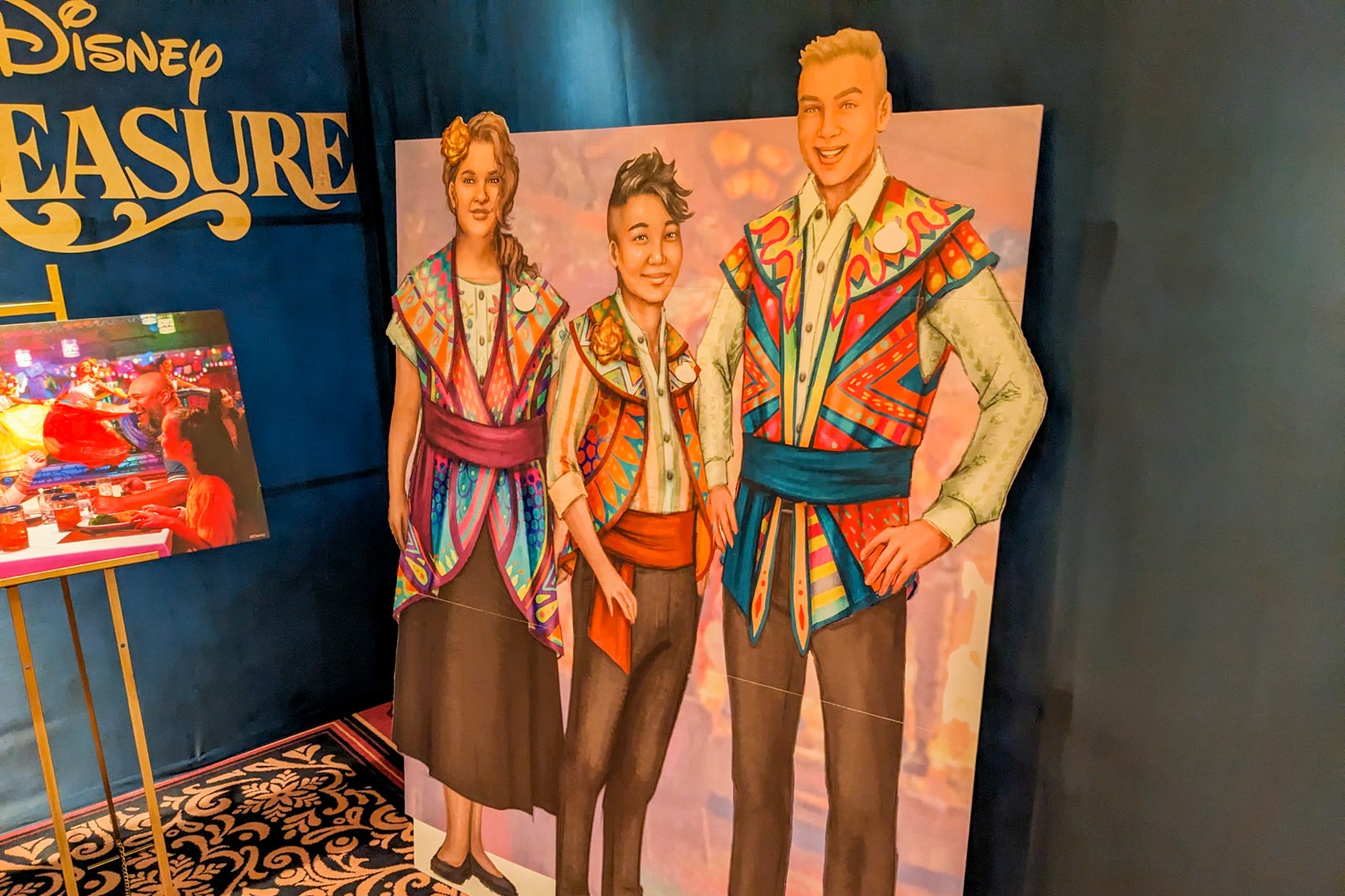 Artist's design of costumes for Plaza de Coco.