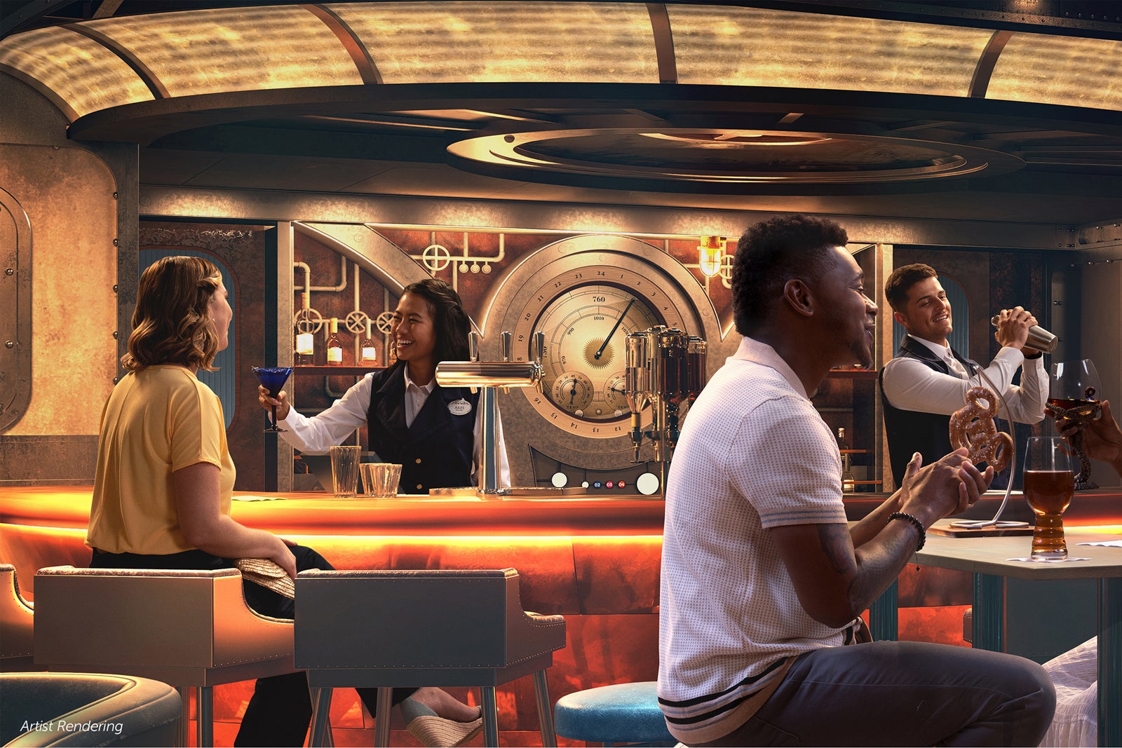 Artist's rendering of Periscope Pub.