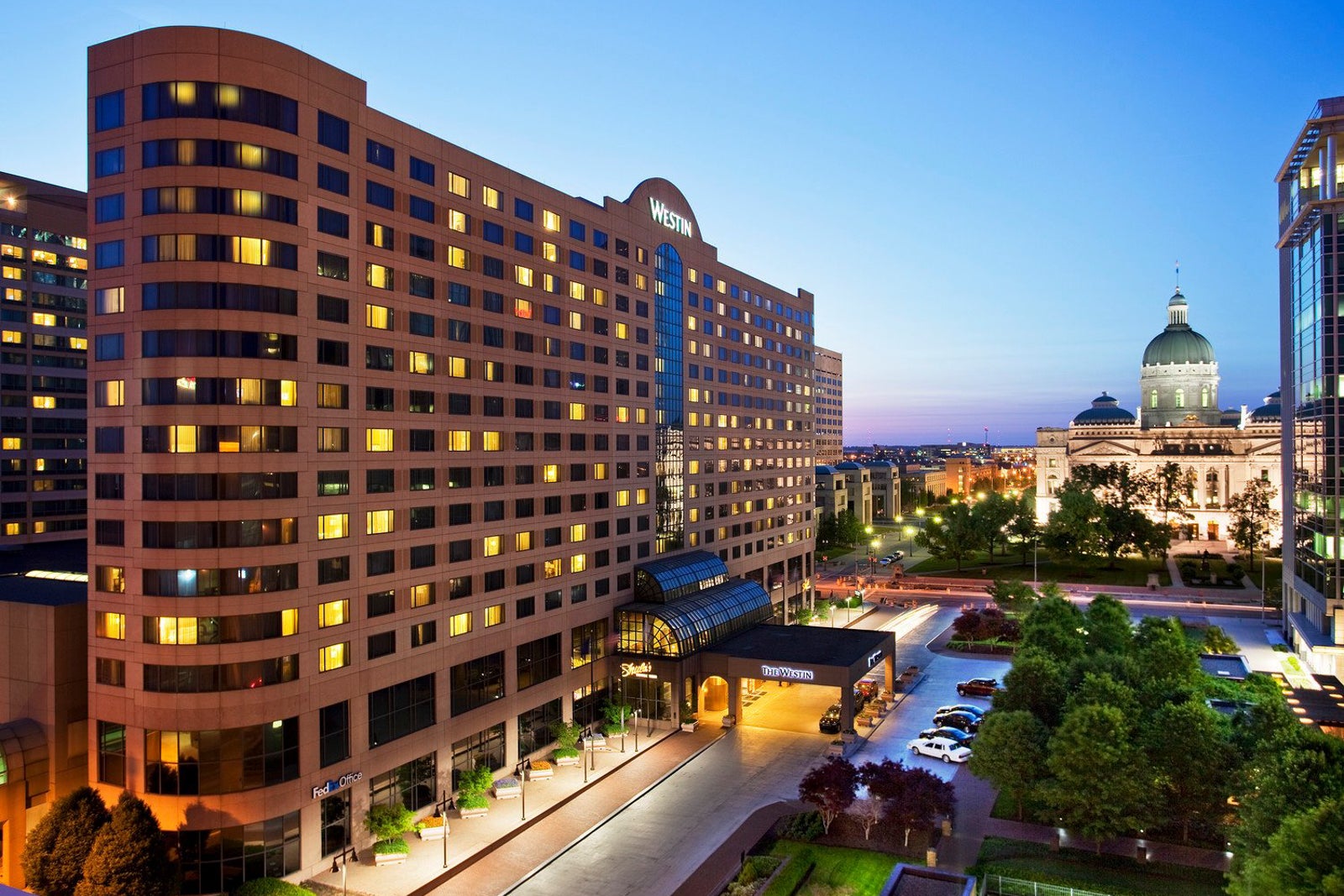 exterior of The Westin Indianapolis