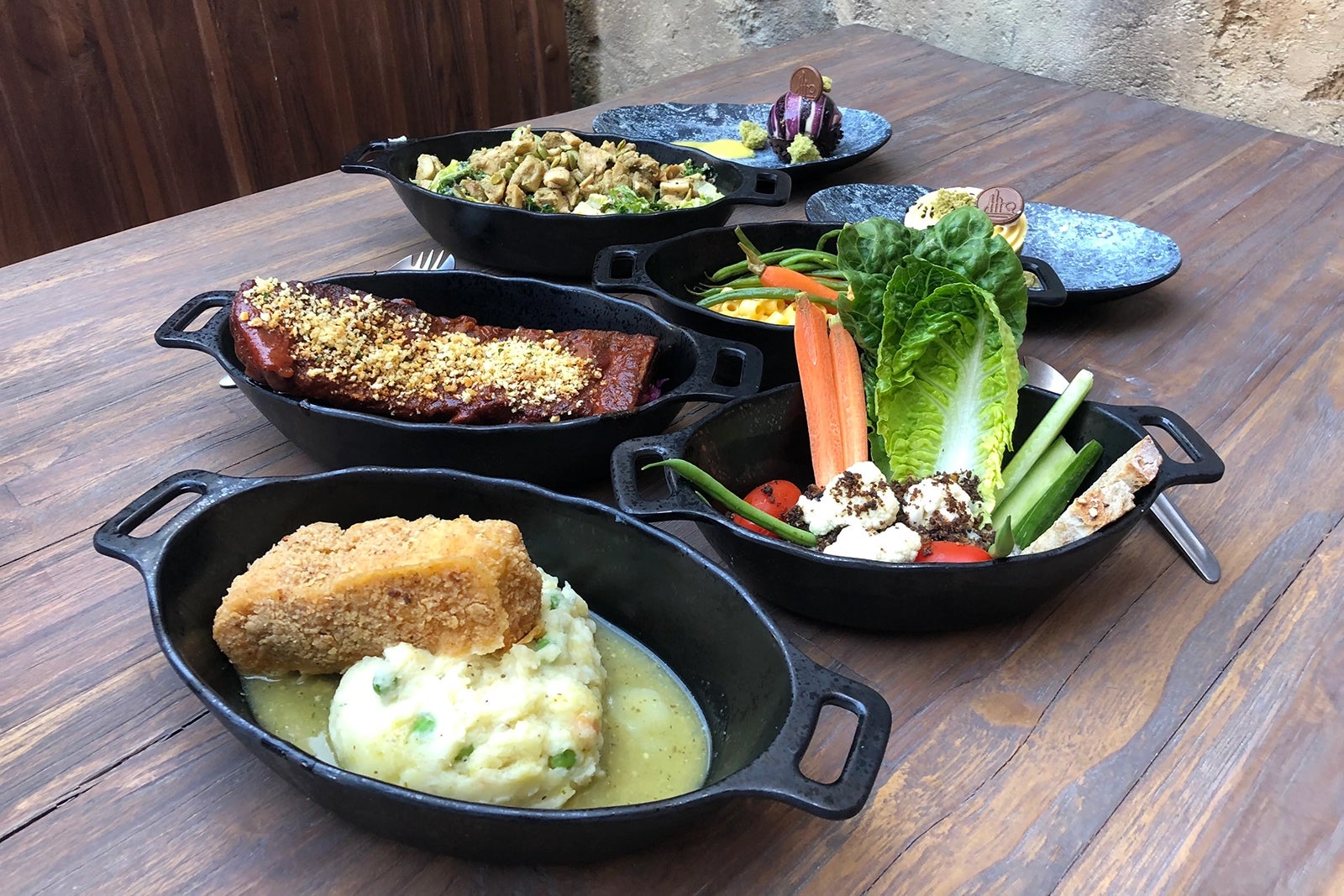 A sampling of the dinner entrees at Docking Bay 7 Food and Cargo