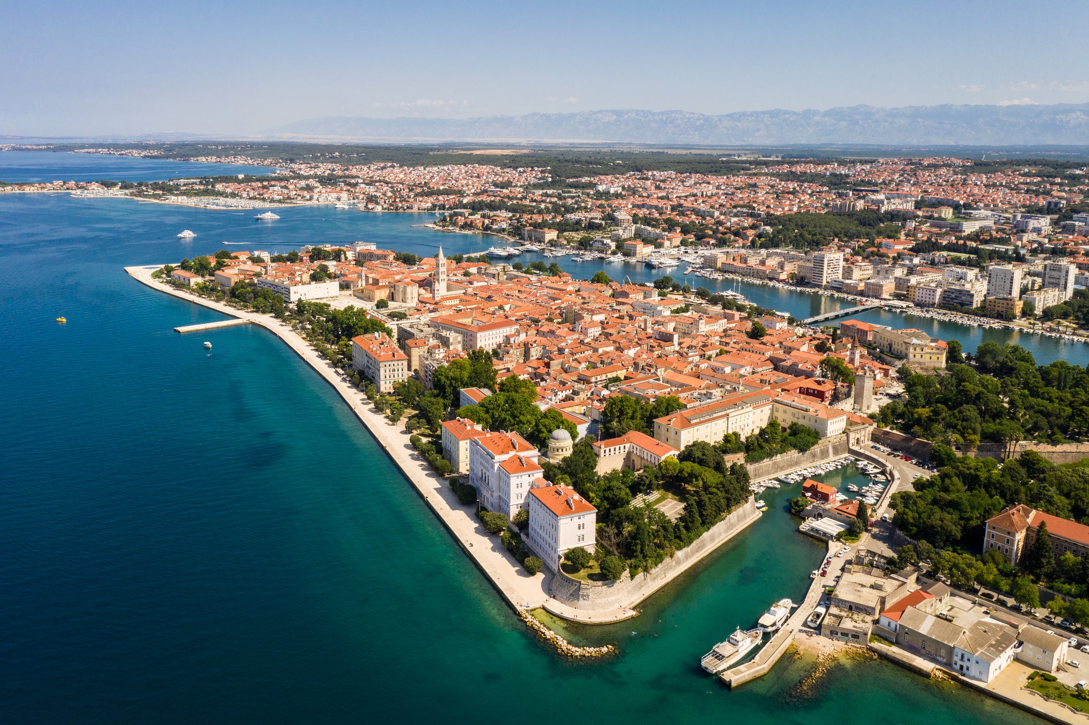 Arial view of Zadar 