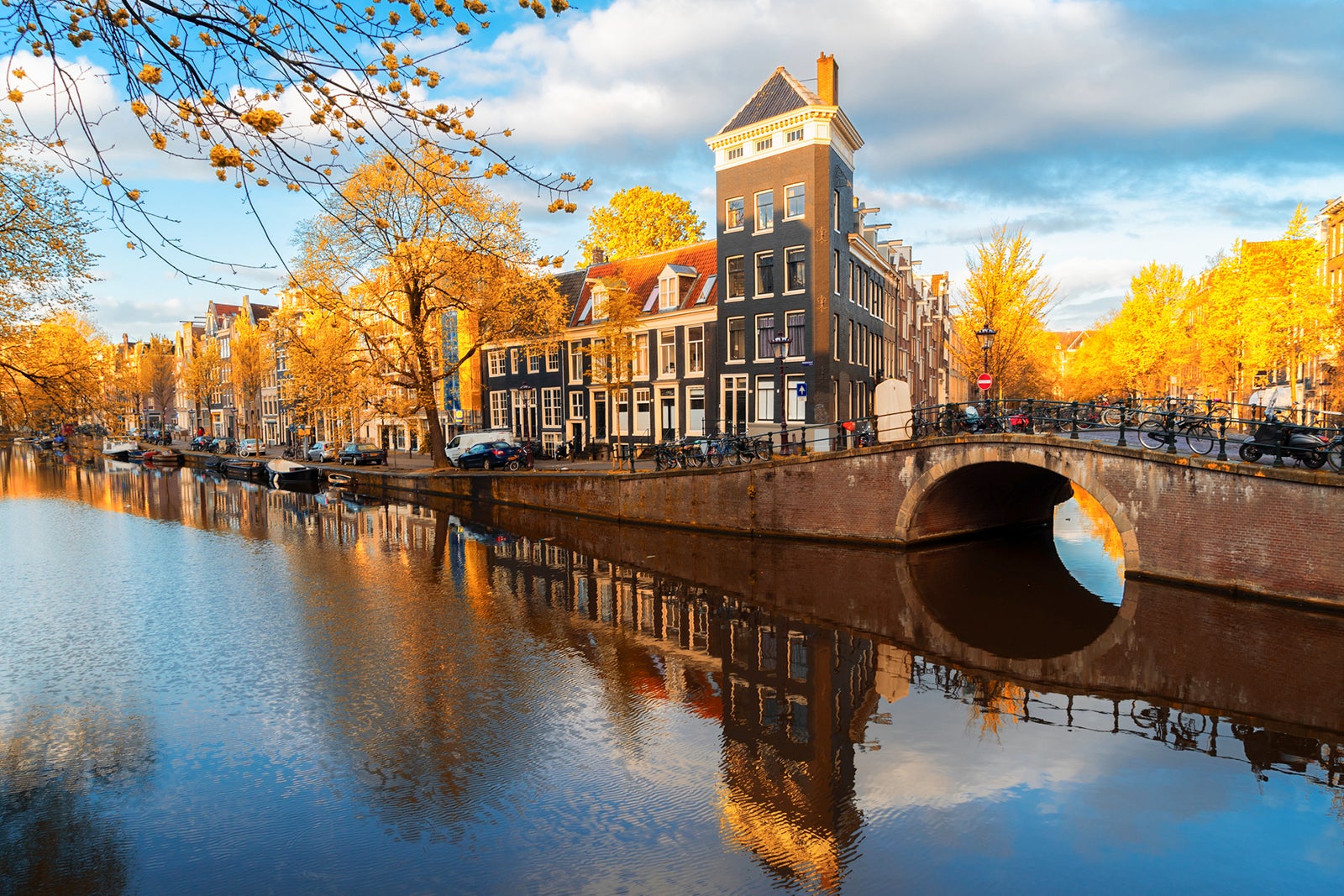 Canals and houses of Amsterdam, The Netherlands