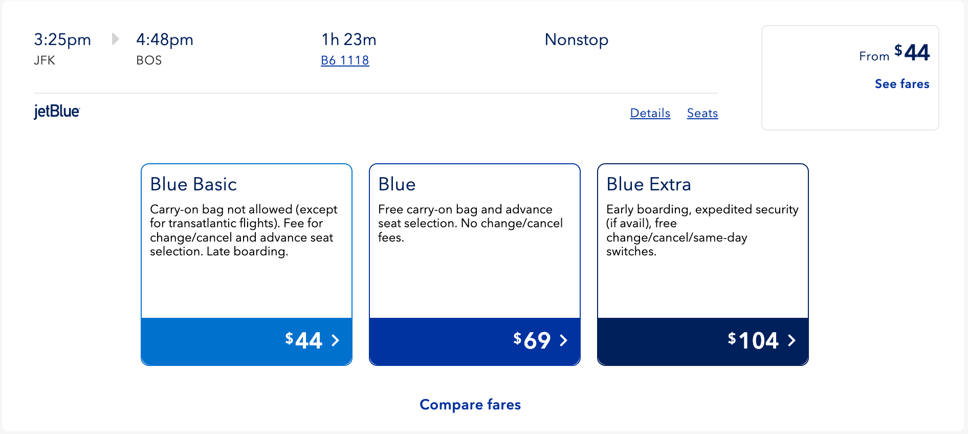 jetblue tiers