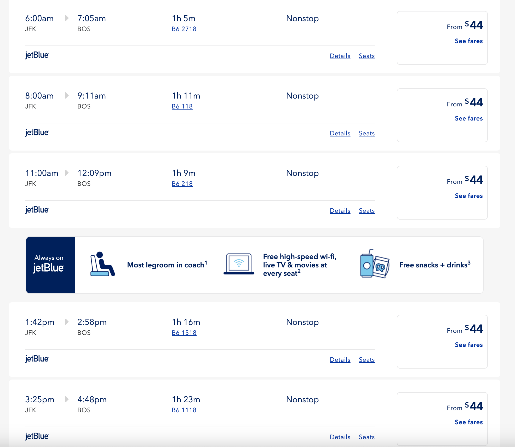 cheap jetblue flights