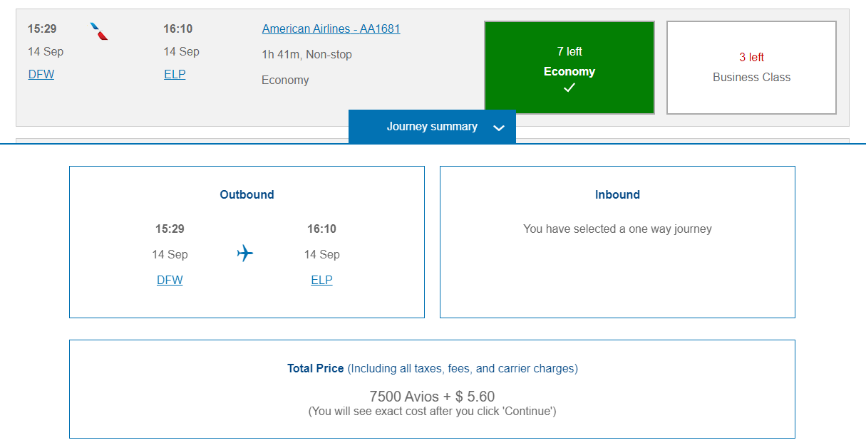 Redeeming British Airways Avios