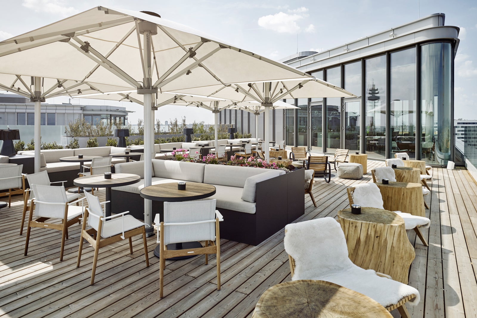 Aurora Rooftop Bar, daytime, Andaz Vienna
