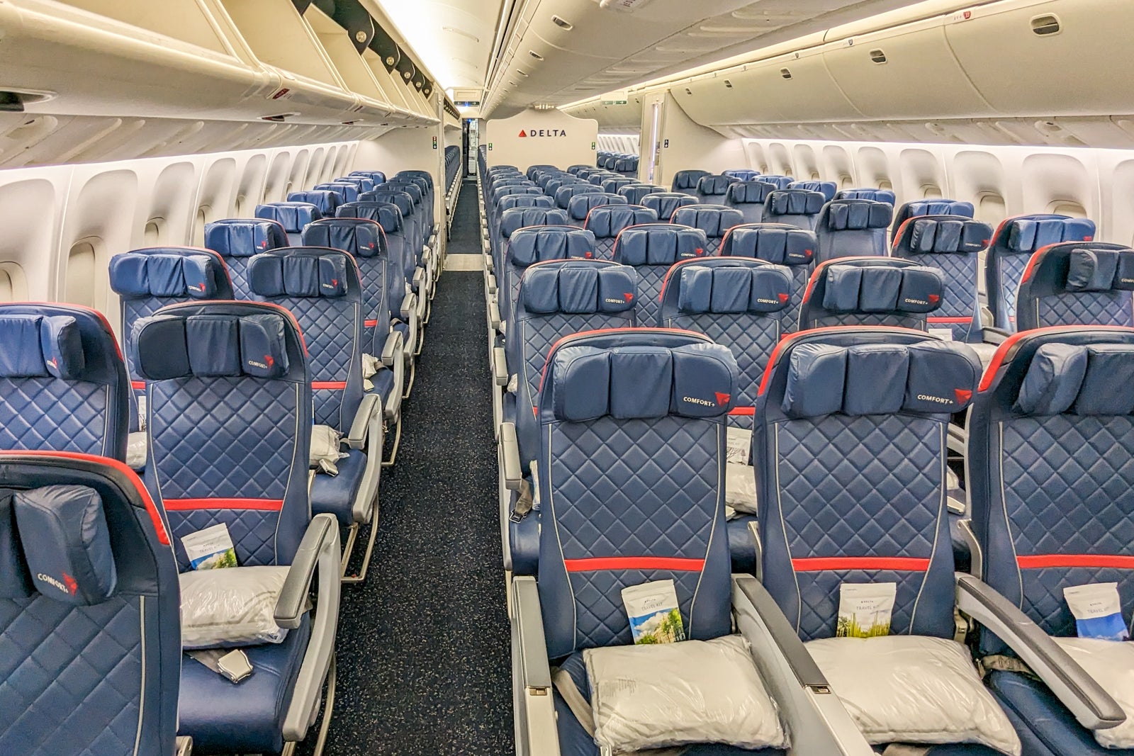 Interior of a Delta Boeing 767-300ER