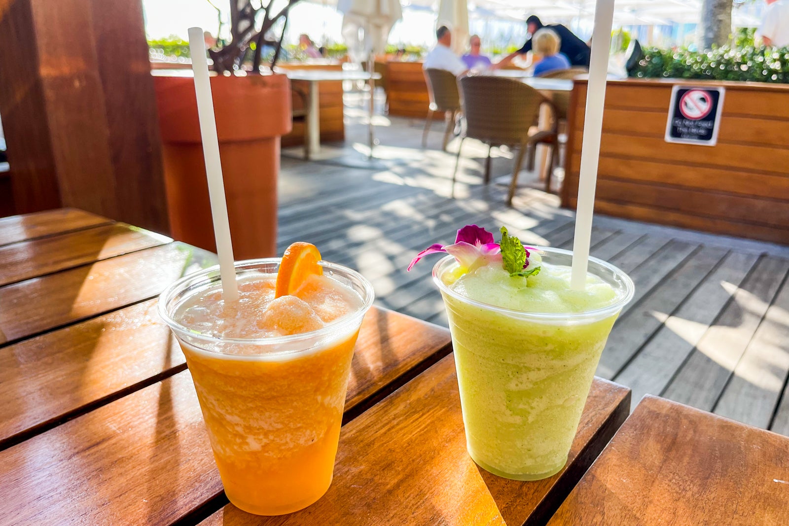 Happy hour drinks at the Modern Honolulu