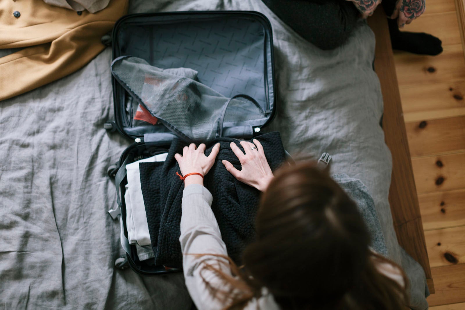 Packing a suitcase