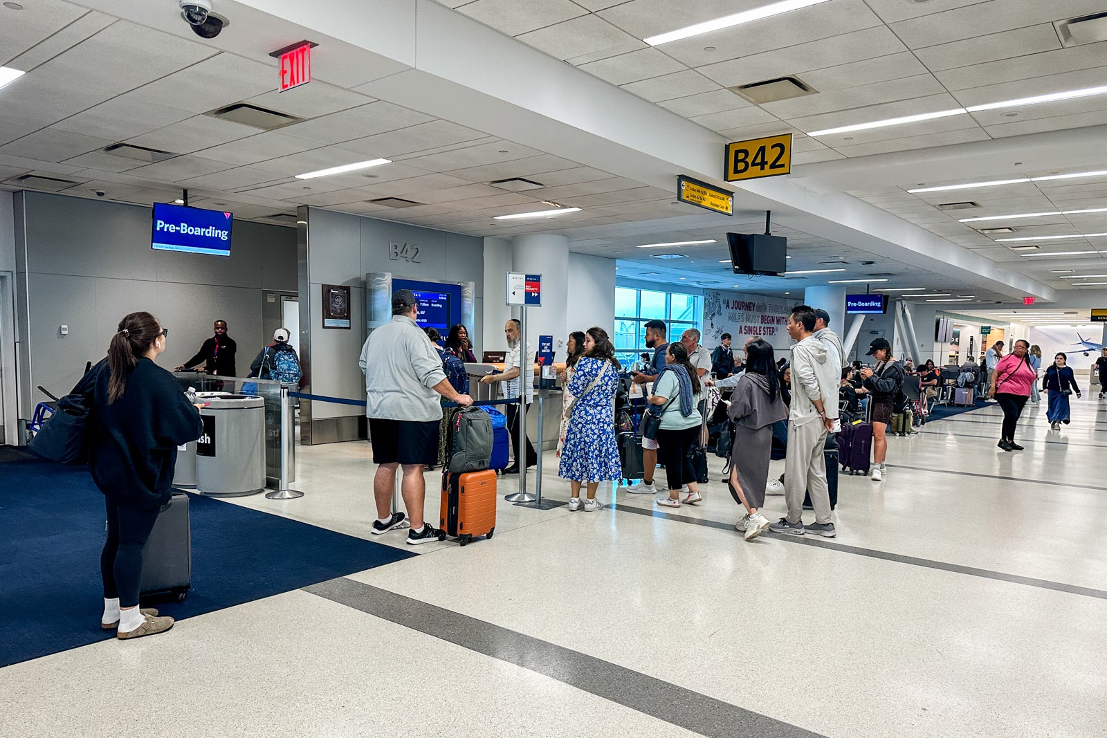 boarding line